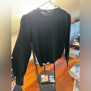 Women’s black, Studio 19 sweater. Size medium.
